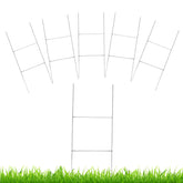 Generic CPTC FLRAE yard stakes in silver metal for durable outdoor signs.
