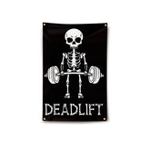Generic Deadlift flag banner 2x3ft for wall-ready motivation.