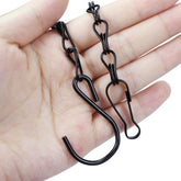 Generic hanging chains 9.5-inch black, sturdy support for indoor or outdoor planters.
