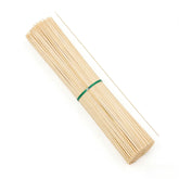 Generic natural bamboo smores sticks ready for campfire roasting.