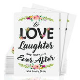 Generic seed packet wedding favor featuring Garden Romance Blend for eco friendly celebrations.