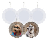 Generic ten-inch sublimation wind spinner blank front shows double-sided surface for vibrant designs