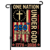 Generic USA 250th anniversary flag design for patriotic garden display.