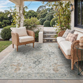 GENIMO outdoor indoor rug 5x8 waterproof for patios and living spaces, quick-dry and easy to clean