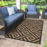GENIMO outdoor rug 3x5 top view shows waterproof surface for patios.