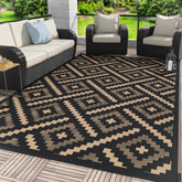 GENIMO outdoor rug 6x9 patio mat shows durable weatherproof surface for patios.