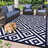 GENIMO outdoor rug for patio clearance with weatherproof durability.