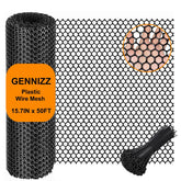 GENNIZZ plastic chicken wire fence roll for garden borders and pets.