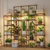 GENTINGBRO plant shelf with grow light for indoor display