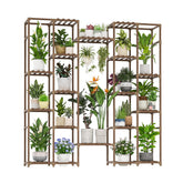 GENTINGBRO plant stand showing 18-pot display for indoor greenery.