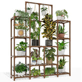 GENTINGBRO 63-inch 12-tier plant stand in side view for space-saving display