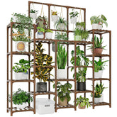 GENTINGBRO plant stand 63-inch tall showcases a lush indoor garden and vertical display.