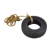 Genuine Fred Swing TIME tire feeder front view with birds feeding on the ceramic tire