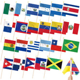 Geodurn 23 flags mini Latin American set for lively parades