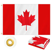 Geodurn Canada flag 3x5 outdoor heavy-duty fabric for durable exterior use.