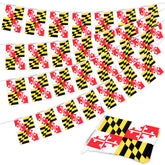 Geodurn Maryland flag banner 32-8ft displayed for parades and events