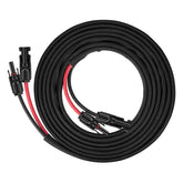 Geosiry 20ft extension cable with black and red ends for reliable solar connections.