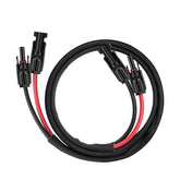 Geosiry solar extension cable connectors enabling easy panel setup.
