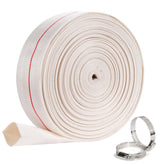 Geowaky backwash hose 2in 100ft, white, designed for efficient pool water discharge.
