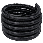 Geowaky pond tubing, 1in by 10ft, black corrugated hose for durable pond connections.