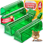 GEROSSI humane catch and release traps pack 4, ideal for indoor and outdoor use.