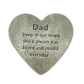 Gerson Dad Memorial Stone full view for indoor or outdoor display.