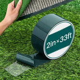 Gersoniel turf tape roll in dark green secures artificial grass seams