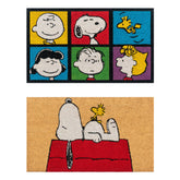 Gertmenian Peanuts Snoopy coir doormat front-door welcome, ideal for high-traffic entryways