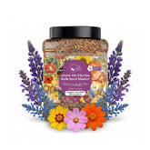 GevaGrow Bird and Butterfly Wildflower Seed Mix packaging shown for garden sowing