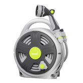 GEWIMI retractable hose reel 65ft extended-reach for effortless watering.