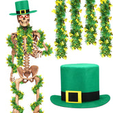 Geyoga St Patrick's Day hat 110cm offers secure fit for outdoor display.