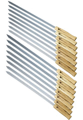 G & F Products Brazilian skewers 16-piece set pack-shot showcasing durable stainless steel.