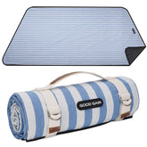 G GOOD GAIN picnic blanket with waterproof backing keeps you dry on damp grass