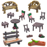 GGSTDDUP 14-piece fairy garden set for enchanting outdoor displays