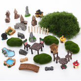 GGSTDDUP fairy garden complete set with 25 pieces for instant enchanting scenes