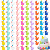 GGSTDDUP mini ducks with party hats for dollhouses and festive displays.