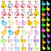 GGSTDDUP mini goose figurines in three styles for desk decor and crafts.