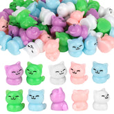 GGSTDDUP mini resin cats in colorful collection for charming room accents