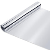 Ghguole Mylar film roll full view showing bright silver reflective surface
