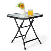 Giantex folding side table 18x18 shows compact storage for small spaces