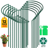 Gicare plant support stakes 12-pack for sturdy garden framing and tidy beds.