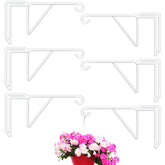 Gicare vinyl fence hooks six-pack securing plants on fences outdoors