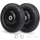 GICOOL 10in flat-free tire and wheel two-pack for easy replacements.