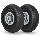 GICOOL 10x3-4 flat-free tire and wheel assembly for maintenance-free cart replacements.