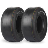 GICOOL 13x5-6 tubeless tire close-up for durable mowing.