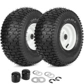 GICOOL 15x6-6 tire side view for lawn mower use with durable rubber.