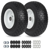 GICOOL 2-pack 13x5-6 flat free tires and wheels for lawn tractors