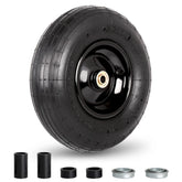 GICOOL 4.00-6 tire with 13-inch pneumatic wheel offers versatile wheelbarrow compatibility.