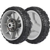 GICOOL 8-inch lawn mower wheel, front view for stable traction.
