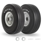 GICOOL flat-free tire with 10-inch diameter for maintenance-free cart rolling.